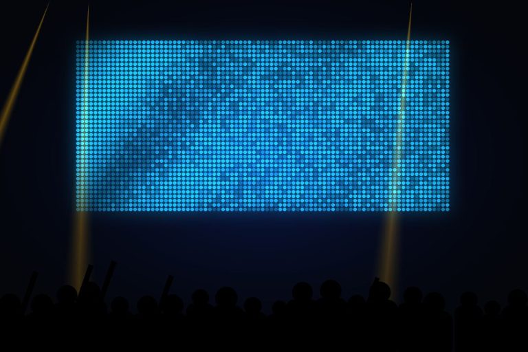 LED Express AV event setup — LED screen, sound and lighting 1
