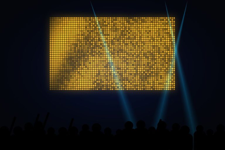 LED Express AV event setup — LED screen, sound and lighting 3