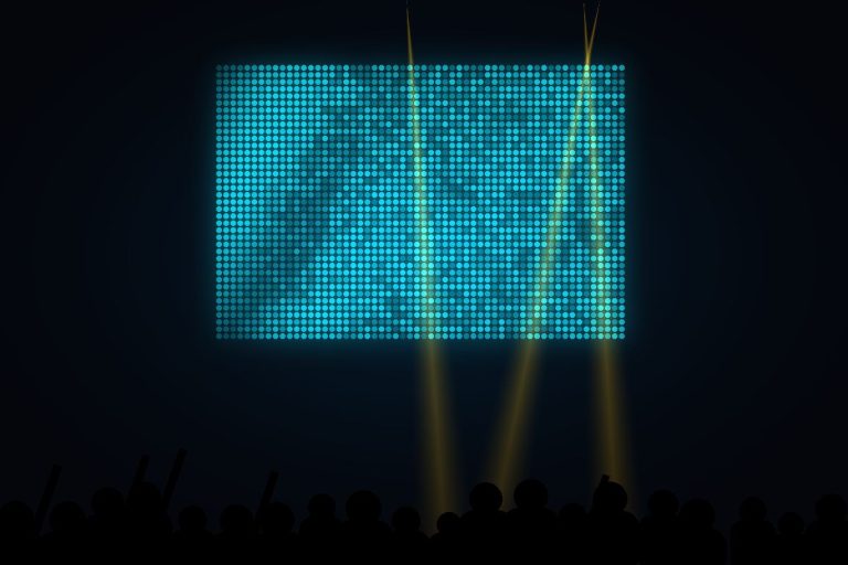 LED Express AV event setup — LED screen, sound and lighting 4
