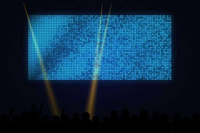 LED Express AV event setup — LED screen, sound and lighting 6