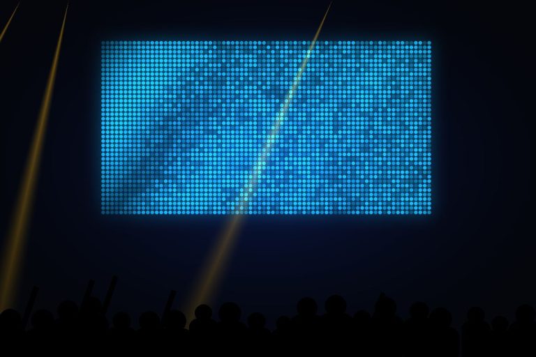 LED Express AV event setup — LED screen, sound and lighting 7