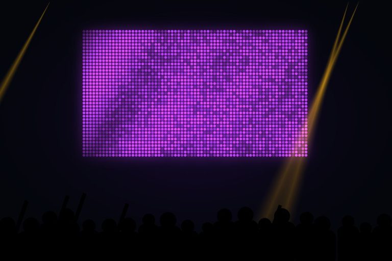 LED Express AV event setup — LED screen, sound and lighting 8