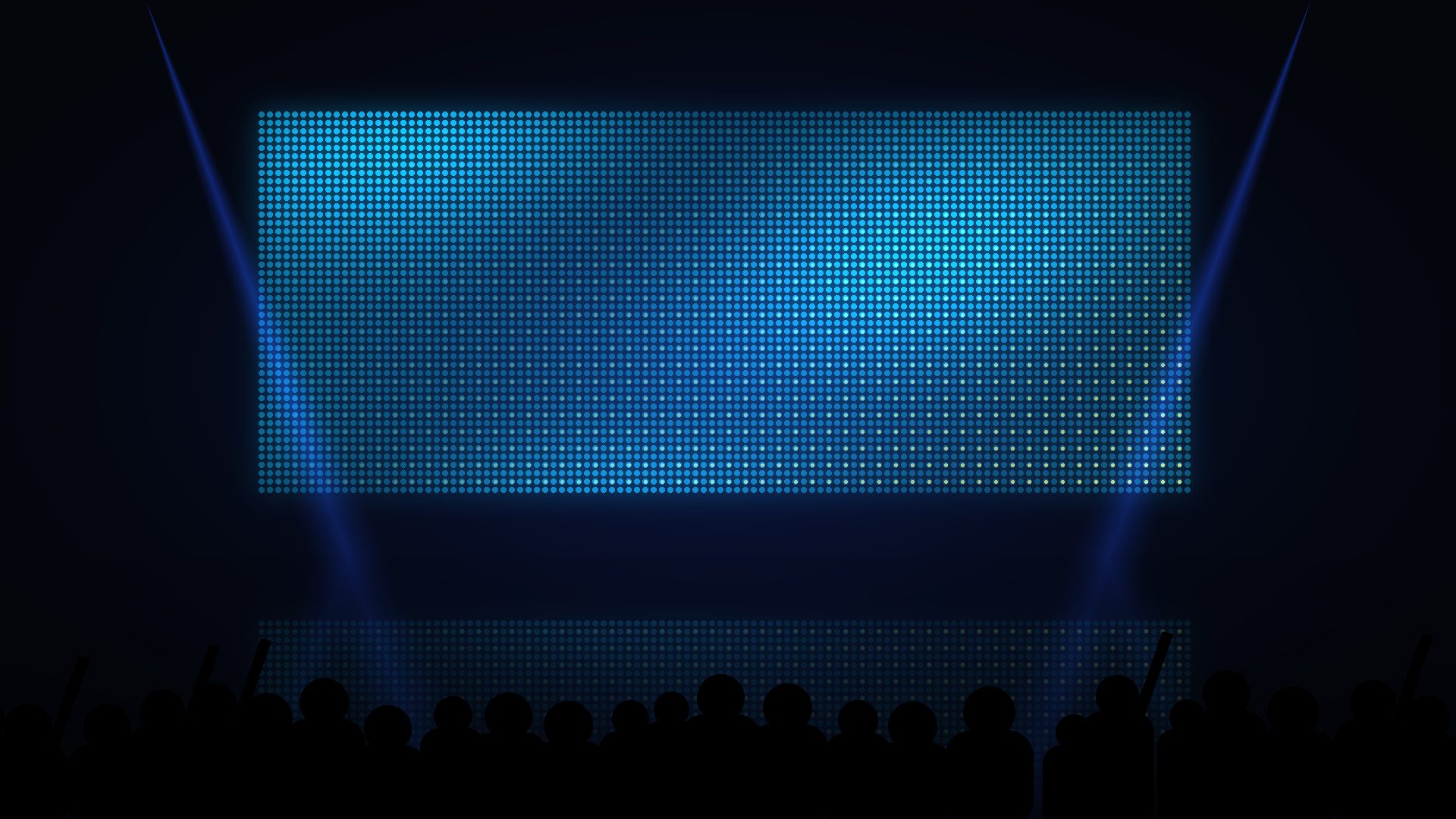LED screen wall at a live event in Lagos